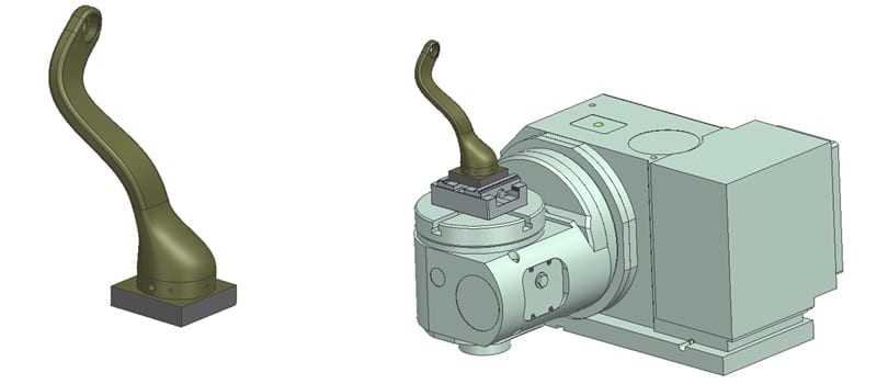 3 axis machining transmission structure