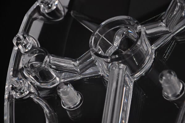 Vapor-polished and manual-polished PC part