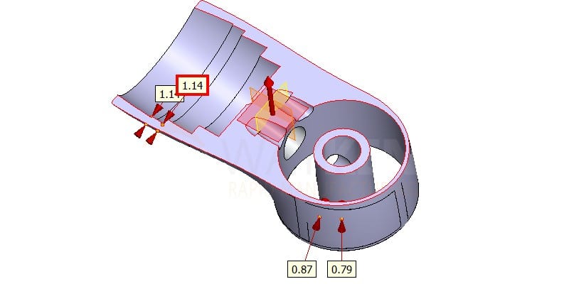 articulated arm part structure