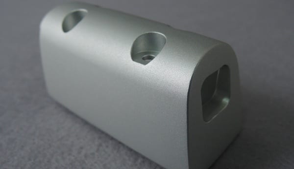 bead blasting aluminum part