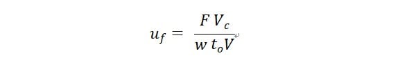 calculation formula for depth of cut and friction specific energy
