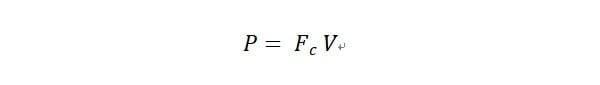 cutting power calculation formula