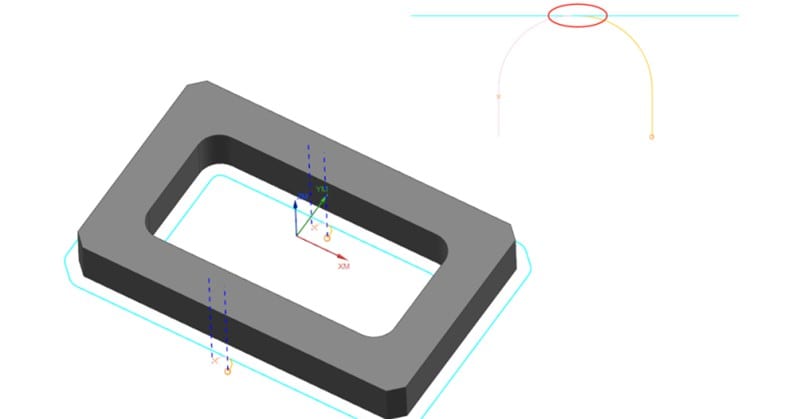 cutting tool path