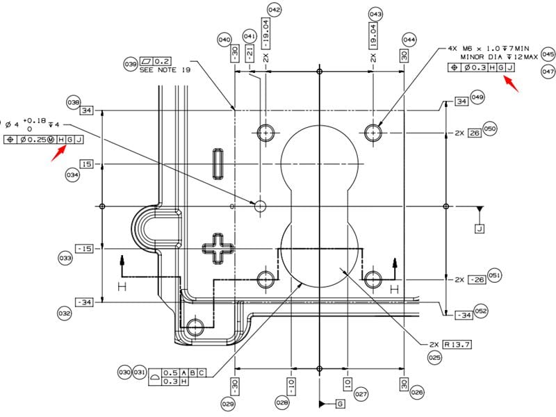 datum planes of traction inverter housing
