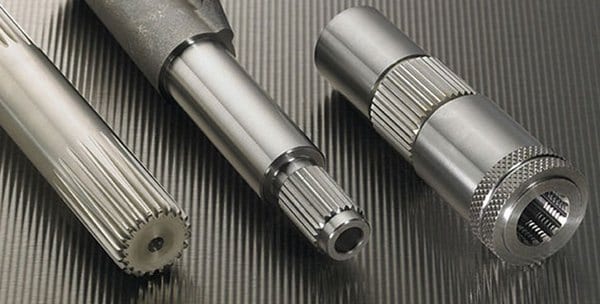 different splined shafts
