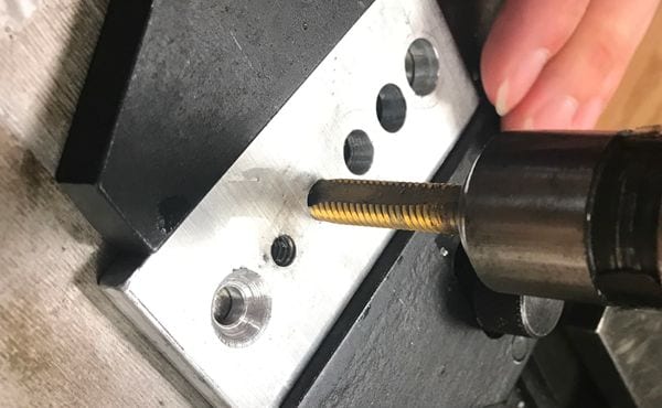 drilling a blind hole