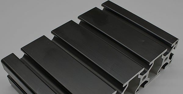 extruded aluminium black oxide
