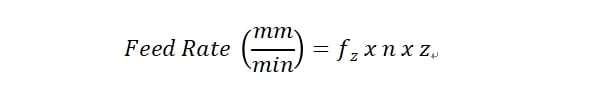 feed rate formula