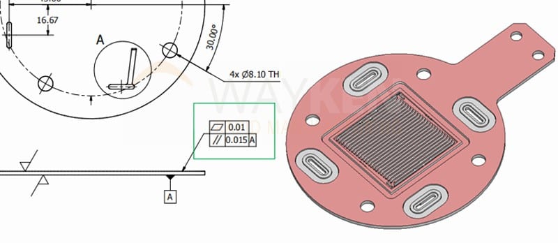 flatness requirements and machining process-red surface