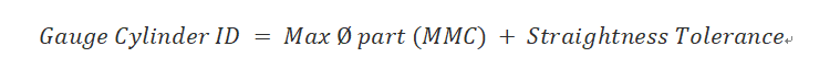 gauge cylinder ID formula