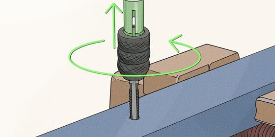 how to tap a hole