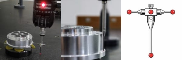 inspect run-out for machined surgery robotic part