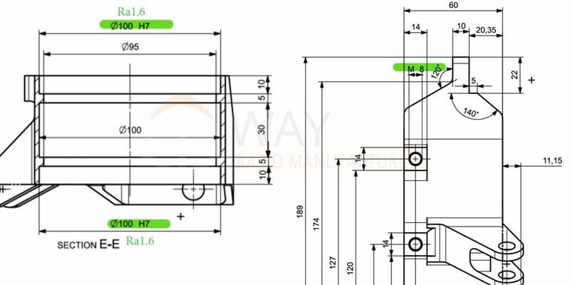 key dimensions of wheel carrier