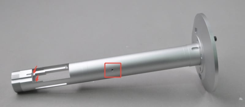 long shaft with integrated flange