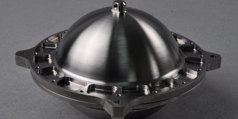 machined titanium propellant tank