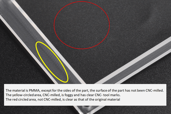 A Way to Save Machining Cost of CNC Clear Prototypes