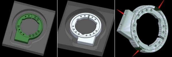 machining steps for stator mount