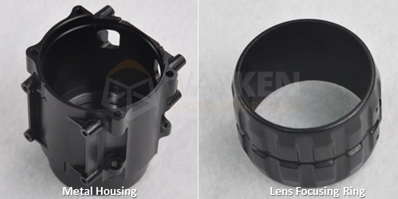 metal housing and lens focusing ring
