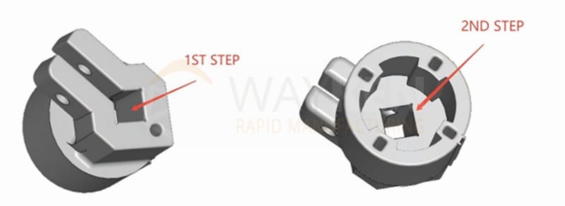 milling steps foe engineering plastic parts