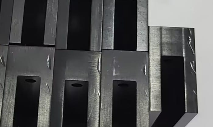 overcutting on plastic parts