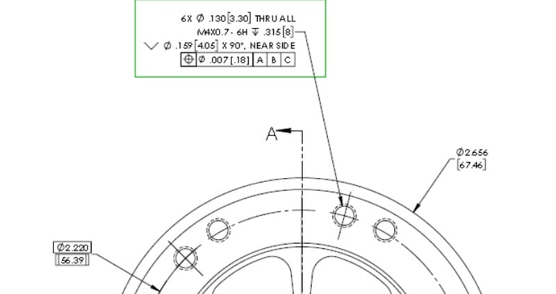 precision holes of disc parts
