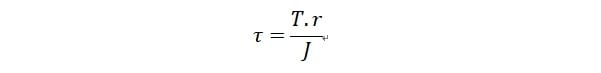 shear stress formula