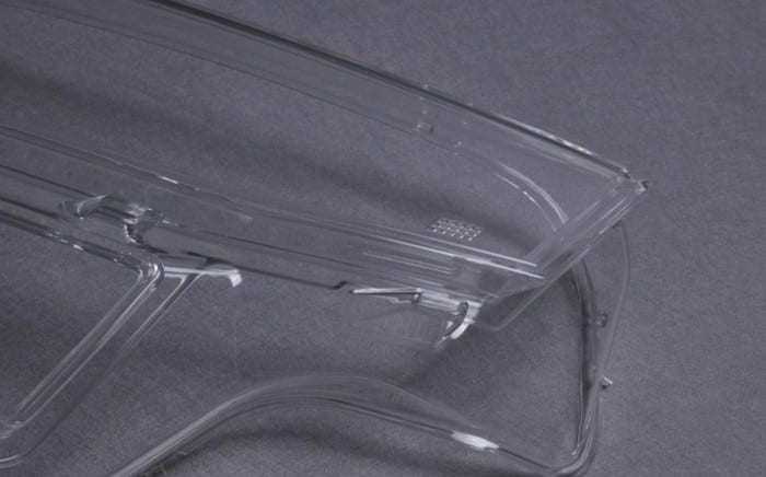 splitting and bonding of transparent parts