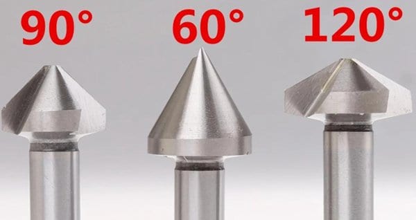 standard countersink angle