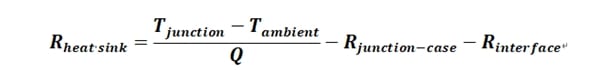 thermal resistance calculation