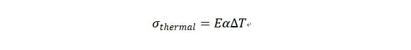 thermal stress formula