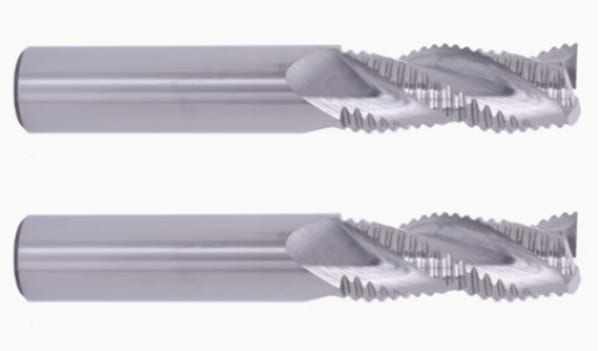 three-flute wavy end mill