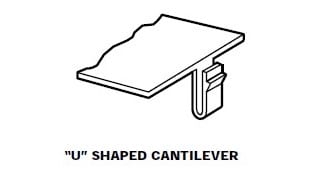 u-shaped snap fit joint