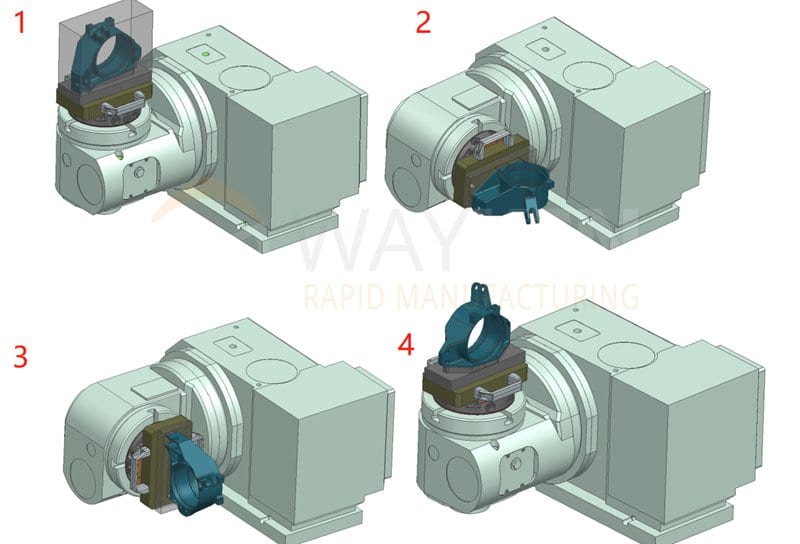 wheel carrier part machining steps