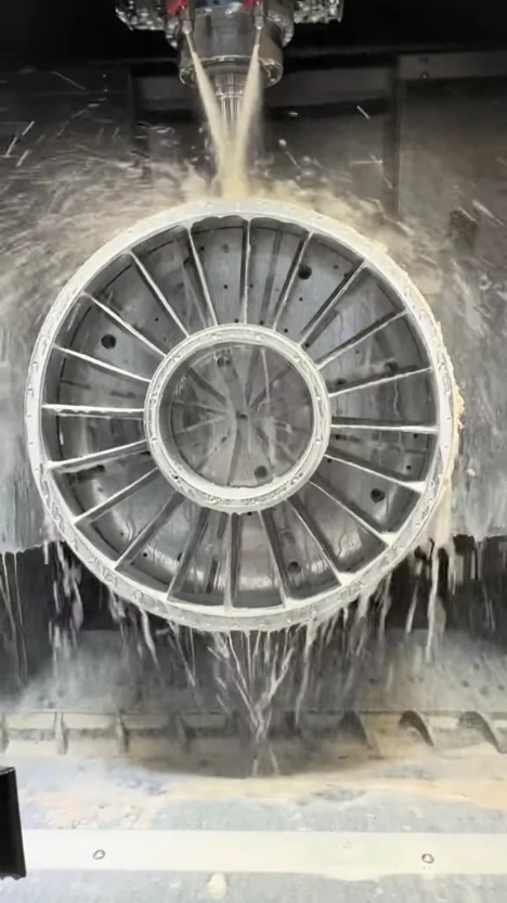 5-Axis CNC Machining a Turbine Blisk (One-Piece, No Weld Seams)