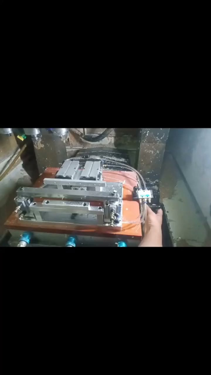 Pneumatic Clamping Fixture for Long-Part CNC Production