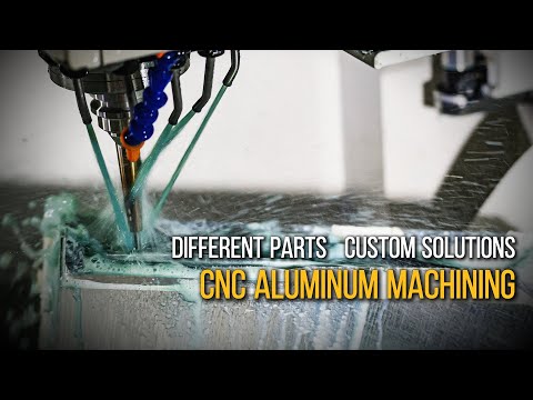 CNC aluminum machining video