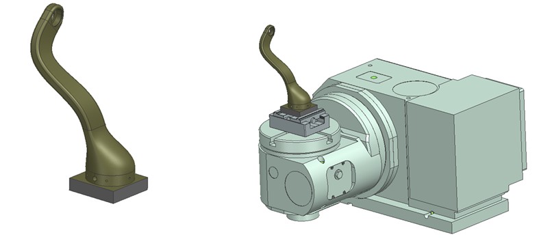 3 axis machining transmission structure