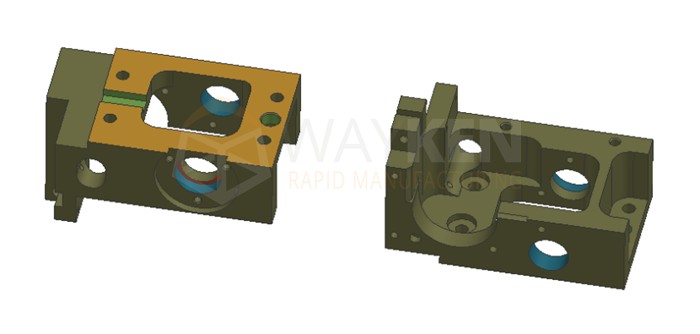 A and B side for precision parts
