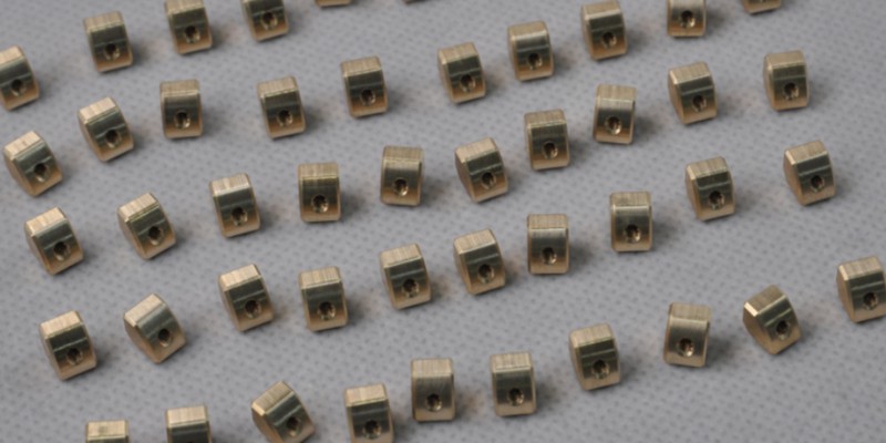 CNC machined brass connector