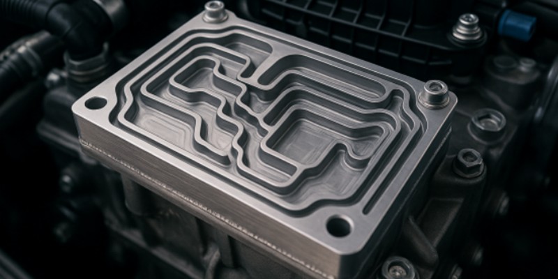 EV air conditioning flow plate