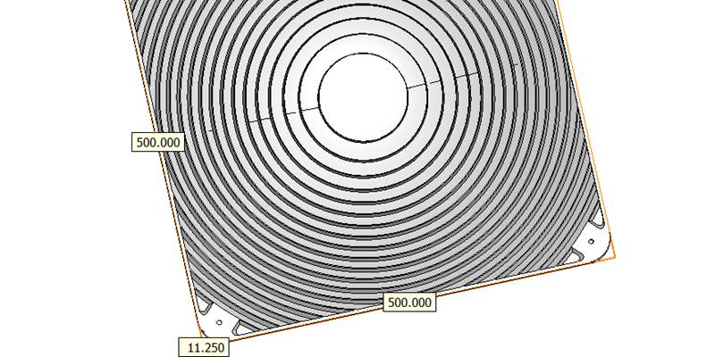 Fresnel lens part structure