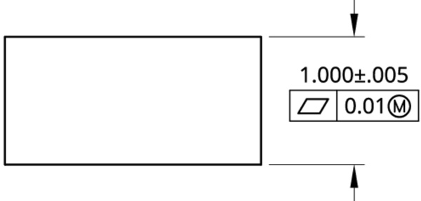 MMC modifier symbol on a drawing