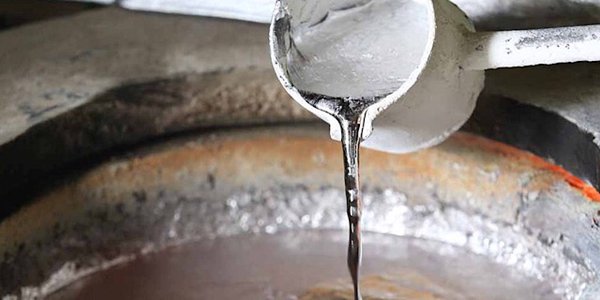 Melted metal liquid