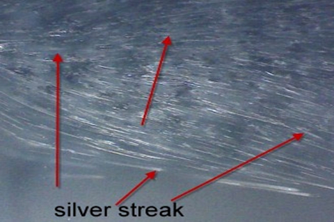 lastic Injection Molding.Streaks