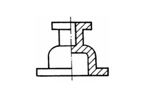 Semi-sectional view