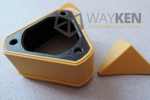 Silicone Overmolding (CNC Nylon + Casting TPE)