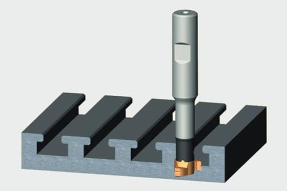 T-slot in undercut