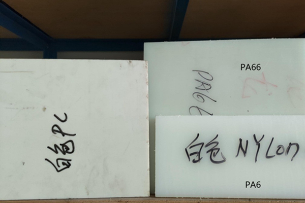 White PC, white Nylon (PA66), white Nylon (PA6)
