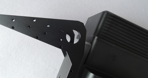 aluminum anodized with black