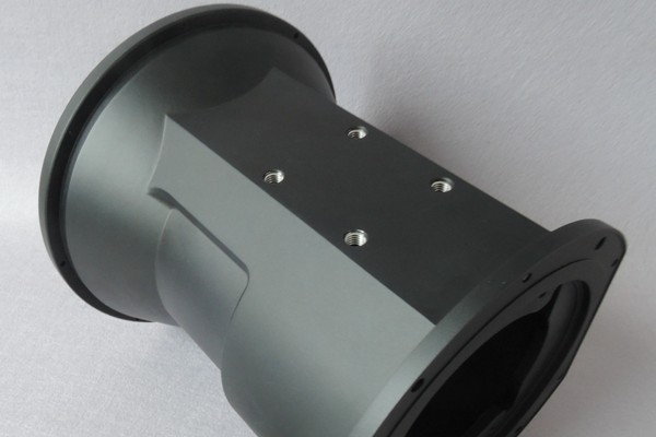 aluminum part with black oxide coating